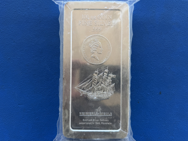 100 Oz Münzbarren Cook Islands 2008