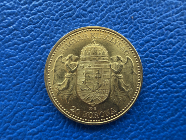 Preview: Ungarn / Österreich / Habsburg 20 Kronen 1892 K.B. Gold