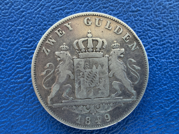 Preview: Bayern 2 Gulden 1849 Maximilian II