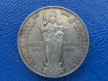 Preview: Bayern  2 Gulden 1855 Maximilian II Mariensäule (4)