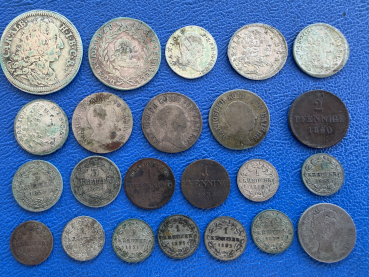 Bayern Altdeutsches LOT 23 Münzen 1732 - 1871 30 Kreuzer - 1 Kreuzer teils tolle Qualitäten!