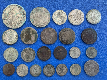 Preview: Bayern Altdeutsches LOT 23 Münzen 1732 - 1871 30 Kreuzer - 1 Kreuzer teils tolle Qualitäten!
