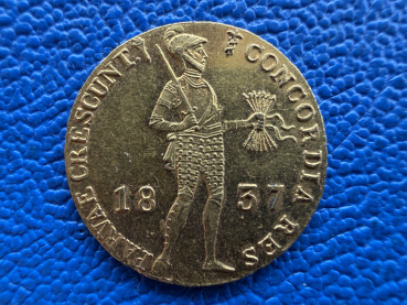 Niederlande / Holland 1 Dukat 1837 Gold