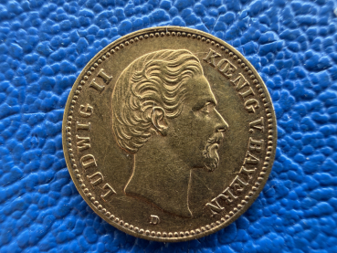 Bayern 5 Mark 1877 D Ludwig II (2) Jaeger 195