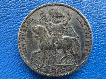 Preview: Sachsen Taler 1871 B Johann Siegestaler (4) tolle Patina