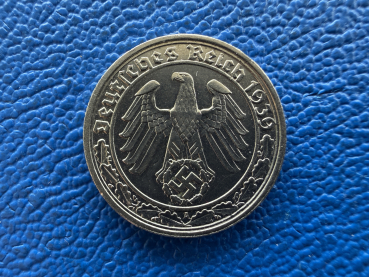 Preview: Deutsches Reich 50 Pfennig 1939-A Top Erhaltung J-365