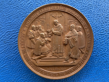 Preview: Brandenburg Preussen Medaille 1839 Kurfürst Joachim II und König Wilhelm III Reformation im orig. Etui