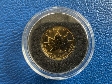 Kanada 1/20 Oz 1999 Maple Leaf "Privy 20 Jahre Maple Leaf" Gold