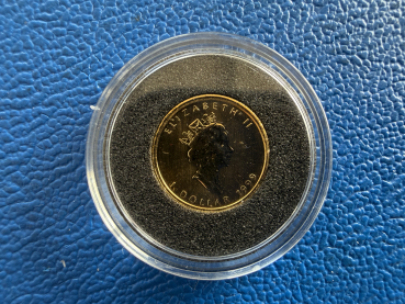 Kanada 1/20 Oz 1999 Maple Leaf "Privy 20 Jahre Maple Leaf" Gold
