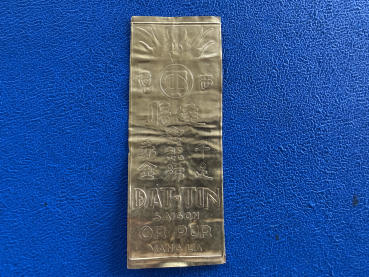 Vietnam DAT-TIN Saigono o.J Goldbarren / Goldplatte / Goldblech 9,64g Feingold 999 (2), selten