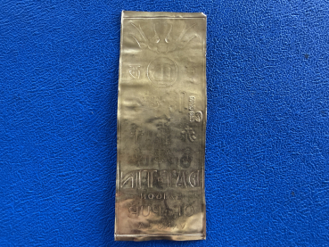 Preview: Vietnam DAT-TIN Saigono o.J Goldbarren / Goldplatte / Goldblech 12,80g Feingold 999 (3), selten