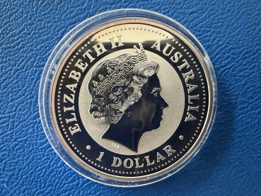 Preview: 1 Oz 1999 Kookaburra Privy Mark Adelaide in Silber