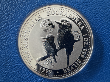 1 Oz 1999 Kookaburra Privy Mark Perth in Silber