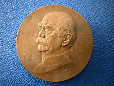 Deutsches Reich / Hamburg Gedenkmedaille Otto von Bismarck aus dem Jahr 1915 Karl Kühl Bronze