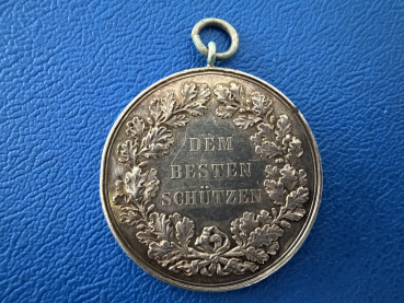 Preview: Sachsen o.J. Schießprämienmedaille Klasse II, Friedrich August III.
