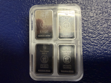 50 x 1g Silber Heimerle + Meule UnityBox orig. versiegelt