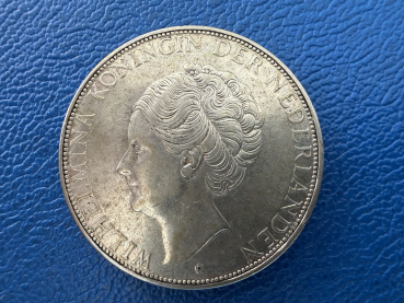 Niederlande 2,5 Gulden 1932 Wilhelmina Top Erhaltung