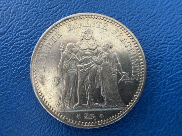 Frankreich 5 Francs 1873 A Herkulesguppe Tolle Erhaltung in Silber