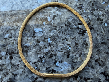 Preview: Wandelbares Designer-Omega-Collier mit Lapis Lazuli & Diamanten – 18K Gelbgold 48,3g 750er Gold (20)