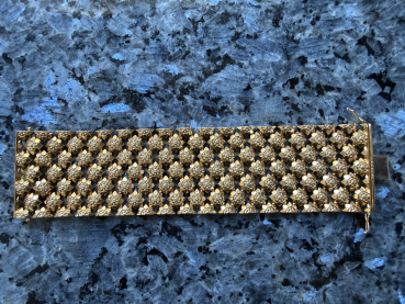 Preview: Florentinischer Gold-Luxus der Extraklasse: Museales Vintage-Manschettenarmband von Ugo Piccini (Florenz) – 18K Gelbgold (750) 101,4 gramm (29)