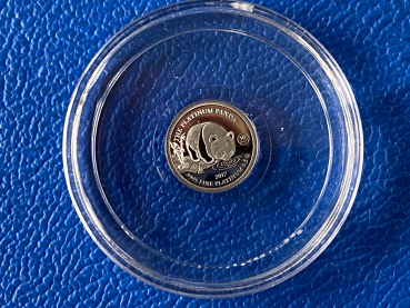 Preview: China Platinum Panda Set 2017 1g Feingold 0.5g Feinplatin nur 1987 Sets weltweit !