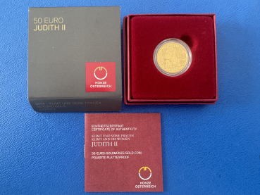 Preview: Österreich 50 Euro 2014 Klimt Judith II Gold in PP