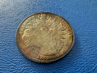 Preview: Bayern Maximilian III. Joseph Taler 1769 München Madonna mit Kind Madonnentaler Tolle Patina (1)