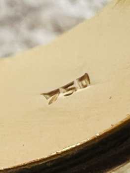 Preview: Massiver 750er Damenring Gold, matt und abgerundet 17,17g perfekte Geldanlage! Ringröße 54 (3)