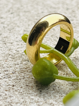 Massiver 750er Damenring Gold, matt und abgerundet 17,17g perfekte Geldanlage! Ringröße 54 (3)