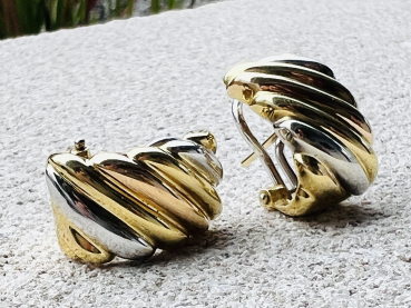 Preview: Exklusive Wempe Ohrclips aus 750er Gelb- , Weiß- , und Rosegold (16)