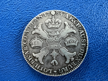 Preview: RDR Habsburg Kronentaler 1784 Brüssel Kaiser Franz II. (1)