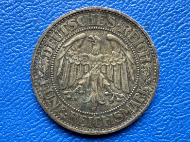 Preview: Weimar 5 Reichsmark 1929 E Eichbaum J-331 selten
