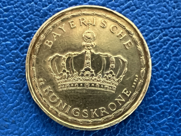 Preview: Bayern Bayerische Königskrone Originalprägung 7g Gold selten