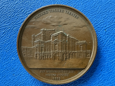 Preview: Bayern Medaille 1889 Luitpold 1886-1912 (Lauer) Besuch des Richard-Wagner-Theaters in Bayreuth