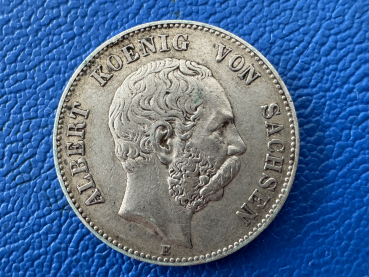 Sachsen 2 Mark 1902 E Albert Silber Jaeger 127 (2)