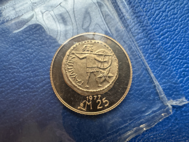 Malta Gold Set 1977 Proof Set 100, 50 und 25 Pounds orig. Folie und Etui insg. 51,35g Feingold