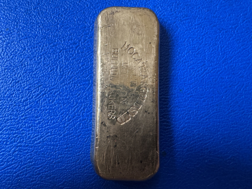 Preview: 250 Gramm JOHNSON MATTHEY gegossener Goldbarren mit Gegenstempel Mocxatta & Goldsmid (50) selten