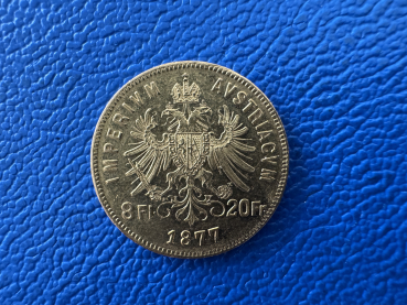 Preview: Österreich 8 Florin 1877 Gold