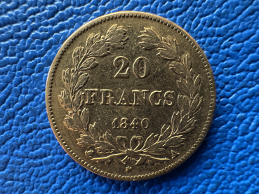 Preview: Frankreich 20 Francs 1840 A Louis Philippe I Gold