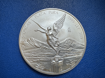 Mexico 5 Oz 1999 Libertad Silber