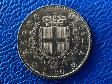 Preview: Italien 20 Lire 1862 Vittorio Gold