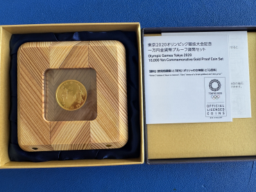 Preview: Japan 10.000 Yen 2020 Sieg, Ruhm & Shingitai Olympia Tokyo Gold in Polierte Platte