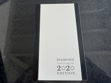 China 100 Yuan Gold & 10 Yuan Silber 2020 Panda - Prestige Diamond Stgl. mit Box & Zertifikat