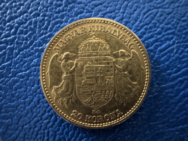 Preview: Ungarn / Österreich / Habsburg 20 Kronen 1893 K.B. Gold