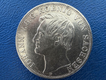 Sachsen Doppeltaler 1859 F Johann (2)