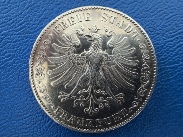 Frankfurt Doppeltaler 1855 Freie Stadt Frankfurt Silber