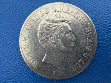Braunschweig-Lüneburg Vereinsdoppeltaler 1855 Wilhelm
