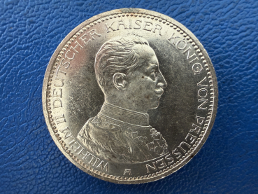 Preußen 5 Mark 1914 A Wilhelm II. in Uniform Silber (3) Top Erhaltung