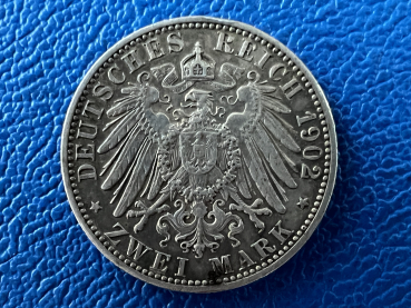 Preview: Baden 2 Mark 1902 Friedrich Silber  (3)