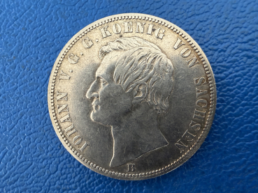Sachsen Taler 1871 B Johann Siegestaler (2)